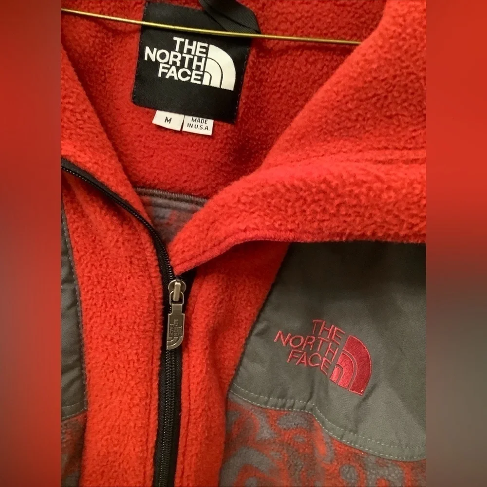VTG USA North Face TNF Rage Men's Medium Fleece Pullover High Cowl Neck Jacket - Picture 5 of 16